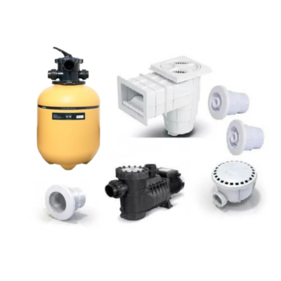 Kit Vulcano Piscina Filtrovc30, Bomba050, Skimmer + Accesorios Hormigón