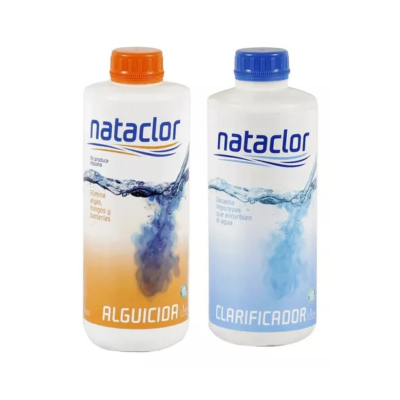 Combo Nataclor Alguicida y clarificador de 1 litro