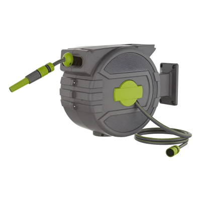 Carro Enrollador De Manguera Waterclor Automático De Pared 1/2 X 25 Mt