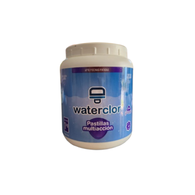 Cloro en pastillas WATERCLOR Triple acción 1 kg